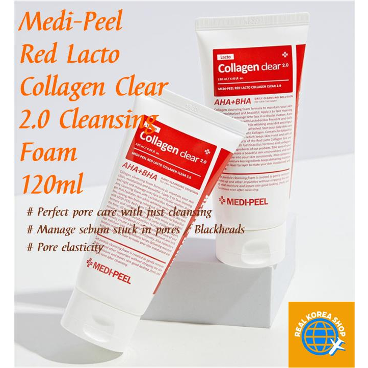 Medi-Peel  Red Lacto Collagen Clear 2.0 Cleansing Foam 120ml