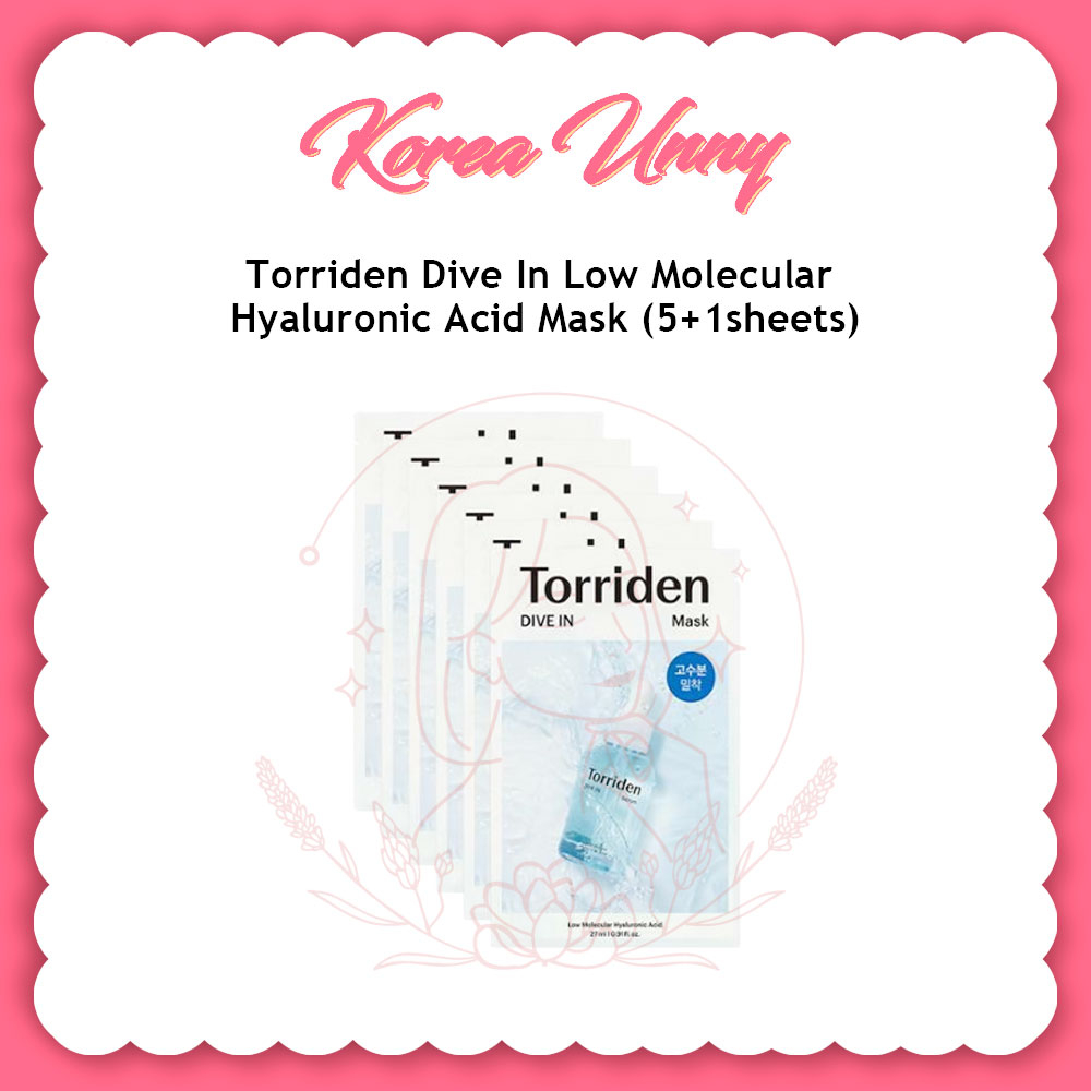 Torriden 潛水低分子透明質酸面膜 5+1 片