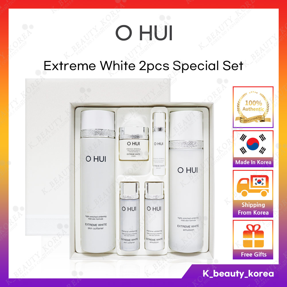[O HUI] Extreme White 美白 2 件組 (爽膚水+乳液) [韓國] OHUI