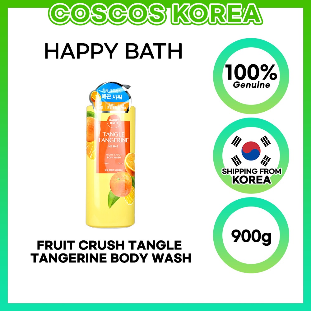 Happy Bath Fruit Crush Tangle橘子沐浴露900g/保濕(保濕供應)/香氛/弱酸性