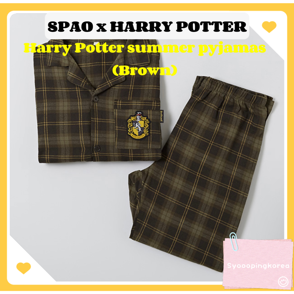 [SPAO X Harry Potter] 哈利波特夏季 SPAO 睡衣 (棕色)