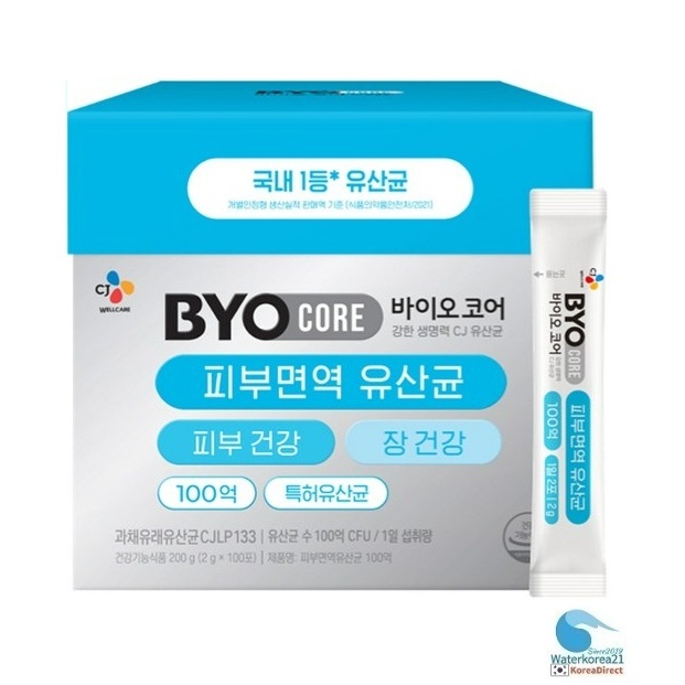韓國CJ BYO CORE 100億果蔬乳酸菌Skin益生菌 2gx100包/新版全家款