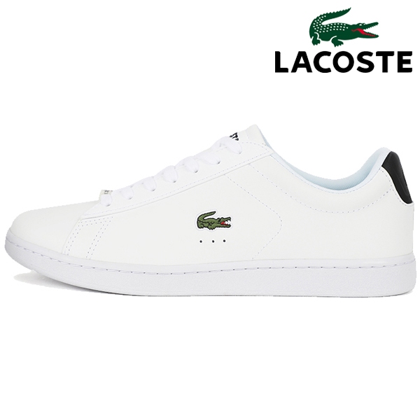 Lacoste 男士運動鞋 Carnaby Evo 0121 2 Sma 白色/黑色皮鞋
