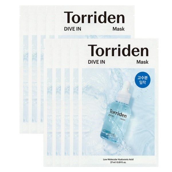 [TORRIDEN] 潛水低分子透明質酸面膜 10PCS