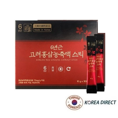 韓國正元蔘6年根 紅蔘濃縮液10gx30包
