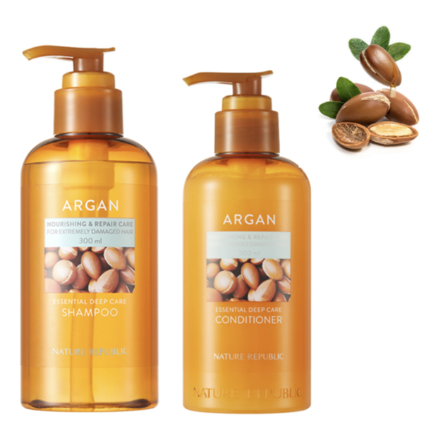 [Nature Republic] Argan Essential 深層護理洗髮水/護髮素