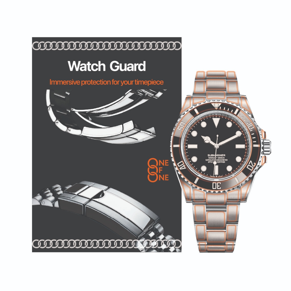 ONEofONE  WatchGuard 勞力士保護膜，適用於 Rolex Submariner 無日期 124060