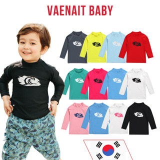 [韓國 Vaenait BABY] 2-9 歲幼兒兒童泳裝上衣男孩女孩 UPF 50+ 長短袖防曬泳衣速乾無帽 L.Su