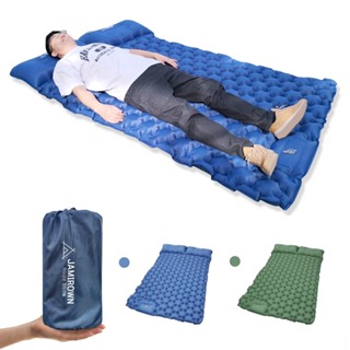 超輕氣墊露營、戶外睡墊、野營睡袋、帶枕頭旅行墊折疊的充氣床床墊