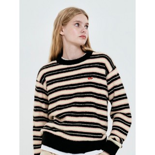 [KIRSH] 櫻桃條紋圖案針織(象牙色)