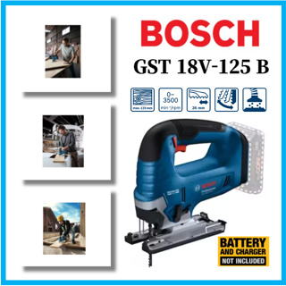 Bosch GST 18V-125 B PROFESSIONAL CORDLESS JIGSAW 無刷LED燈調速步數角