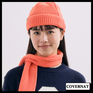 COVERNAT C LOGO LABEL SHORT BEANIE 毛帽 韓國發貨