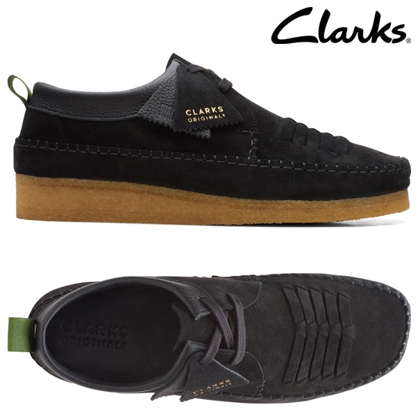 Clarks Originals Weaver Weft 黑色麂皮男鞋