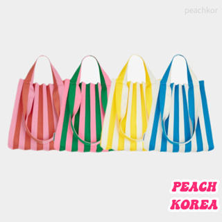 🇰🇷 Pleatsmama - 2Way 購物袋 條紋 購物包 褶皺針織購物袋 shopper shoulder bag