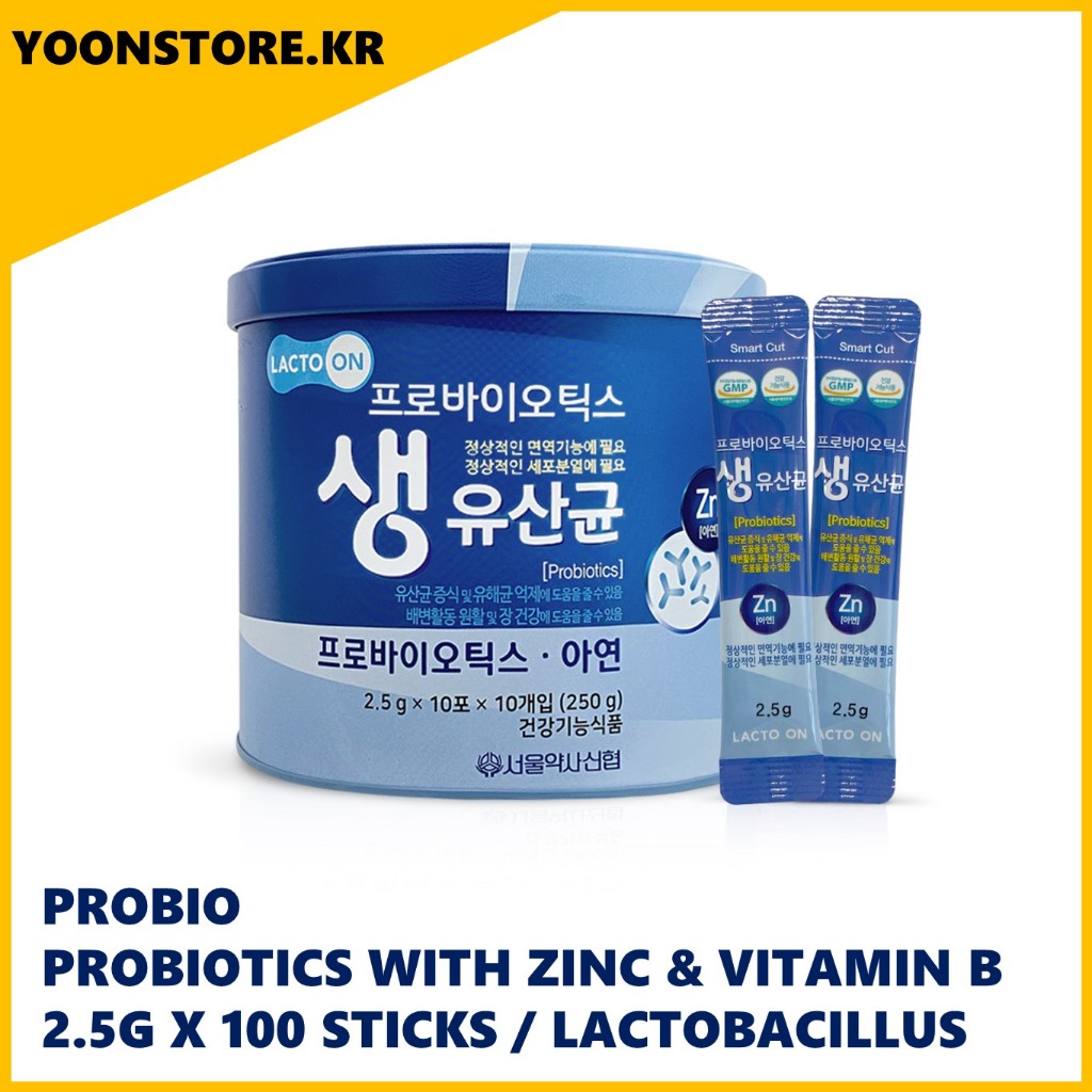 【Probio】韓國益生菌補充劑乳酸菌含鋅和維生素 B.c Health lacto-fit 2.5g x 100sti