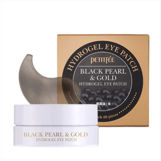 Petitfee 黑珍珠和金色水凝膠眼膜 60 片 [韓國產品]