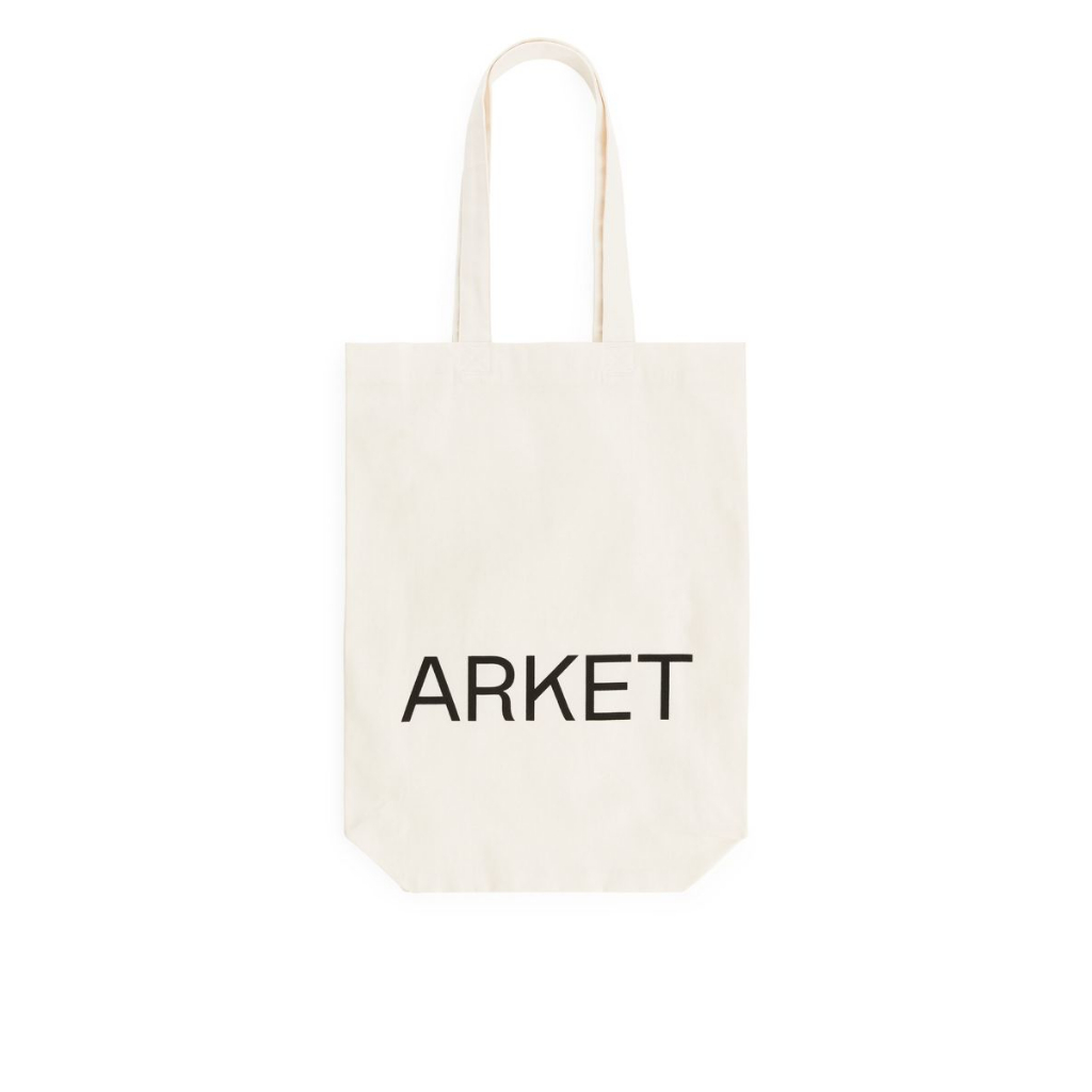 正韓直送｜ ARKET 環保棉帆布袋 Canvas Tote Bag 出國 帆布包大容量 韓國代購