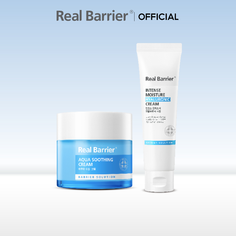 [REAL BARRIER] 沛麗膚 屏護保濕濃縮修護霜 50ml + 密集修護玻尿酸保濕霜 60ml