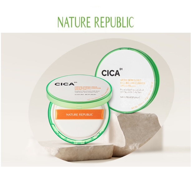 NATURE REPUBLIC [自然共和國] Green Derma Mild Cica 大防曬氣墊 (SPF 50+