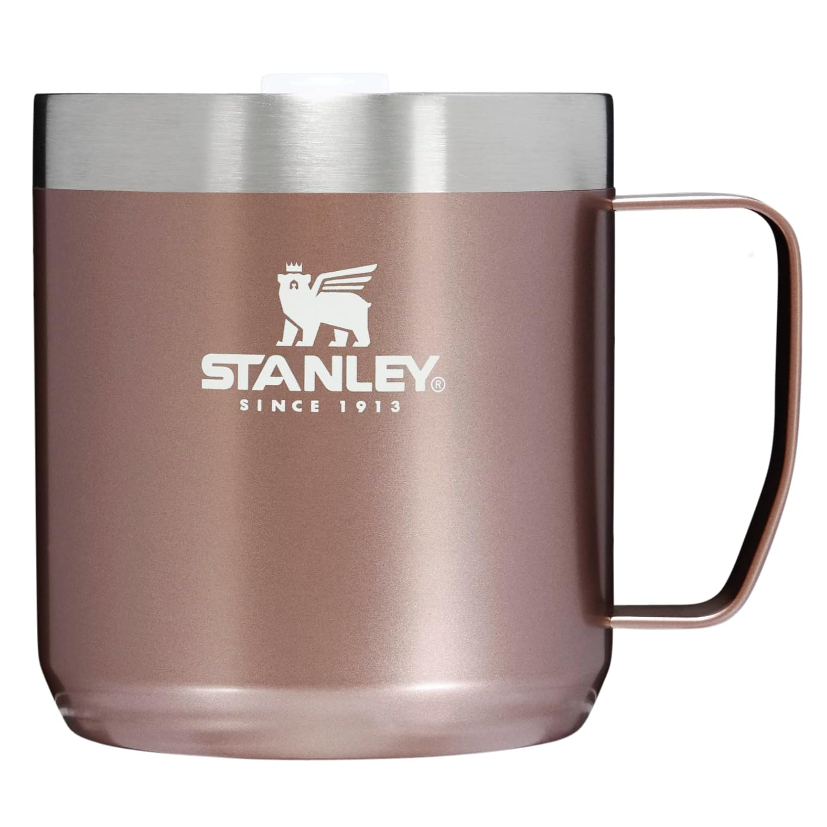 Stanley Stay Hot Camp 馬克杯 - 耐用的 18/8 不銹鋼保溫杯 - 防濺 TritanTM 帶蓋