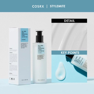 Cosrx 無油超保濕乳液保濕,適合痤瘡皮膚(100 毫升)