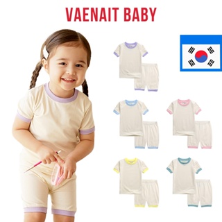 【Vaenait Baby 韓國】6個月-12歲 男童 女童 幼兒 純棉 日常服裝 短袖居家服 夏季睡衣 馬卡龍套裝4