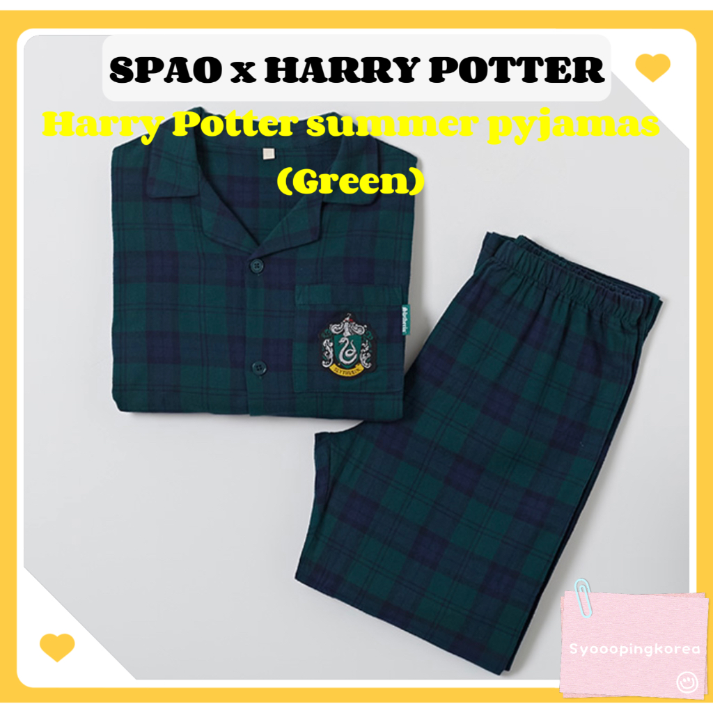 [SPAO X Harry Potter] 哈利波特夏季 SPAO 睡衣(綠色)