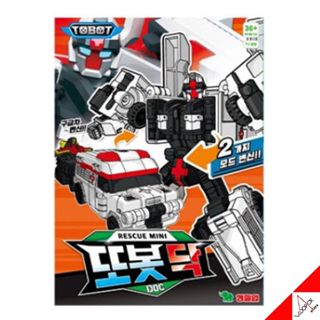 Tobot 2023 MINI Rescue DOC 變壓器機器人救護車拖車汽車動作玩具