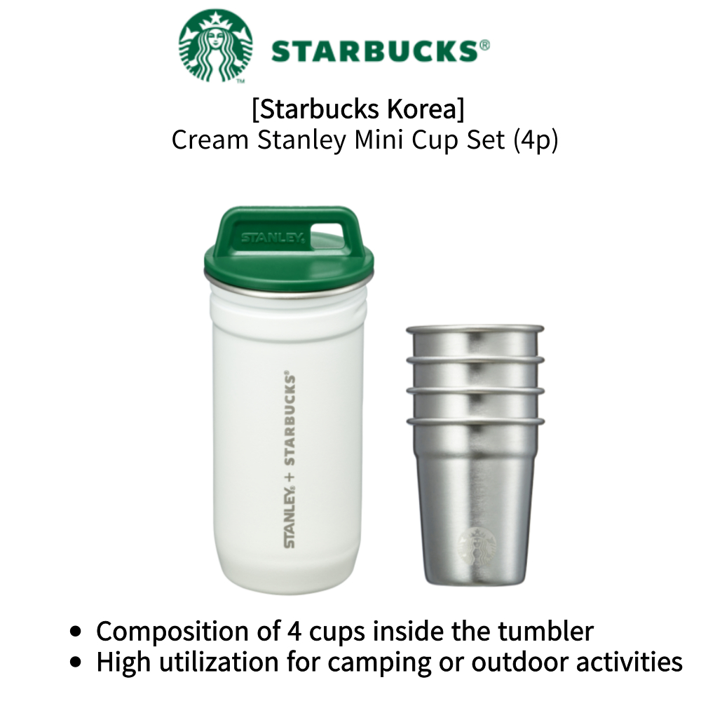 STARBUCKS [星巴克韓國] Cream Stanley Mini Cup Set (4p)