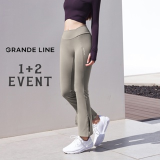 【GRANDE Line】1+2 El Touch Boots-Cut Pants 5色舒適褲運動裝韓版普拉提褲跑步訓練