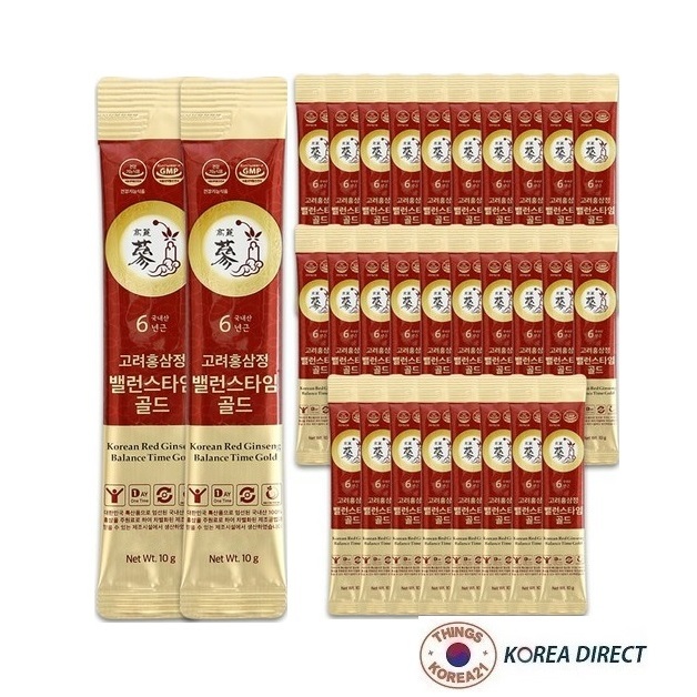 促銷中韓國 6年根高麗紅蔘精gold 紅蔘濃縮液10gx30入 50入100入 散裝