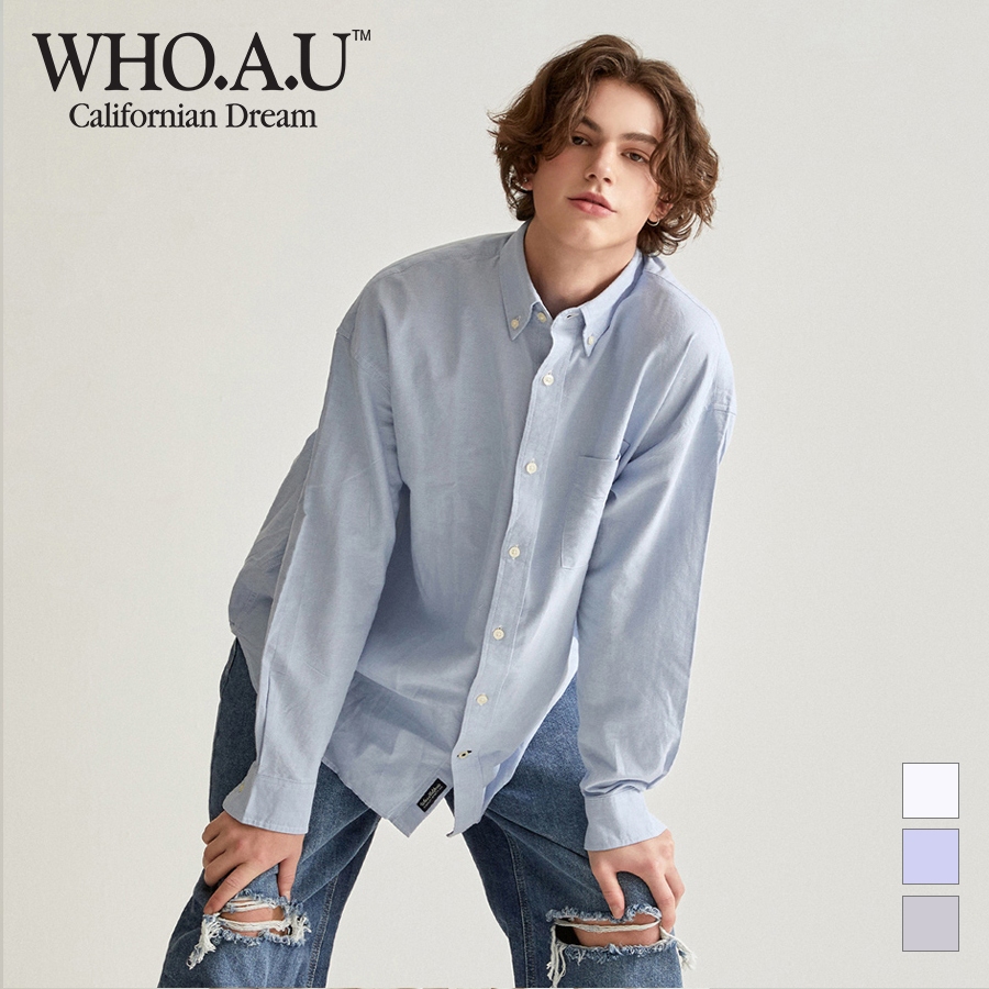[WHO.A.U] 史帝夫 寬鬆版 襯衫 WHYAD2303U