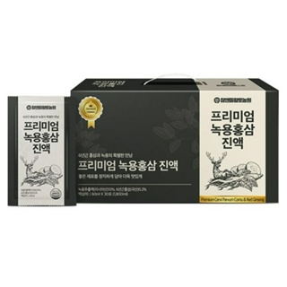 韓國直送 黃土農園 premium鹿茸紅蔘液 60mlx30包
