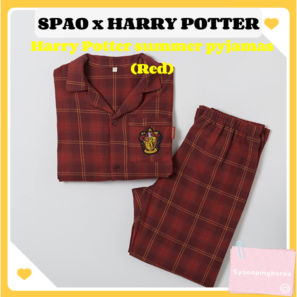 [SPAO X Harry Potter] 哈利波特夏季 SPAO 睡衣(紅色)