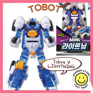 Tobot V Mini LIGHTNING 變形金剛機器人玩具公仔車組合