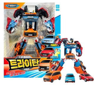Tobot TRITAN 3 車輛 X Y Z 變身組合機器人玩具