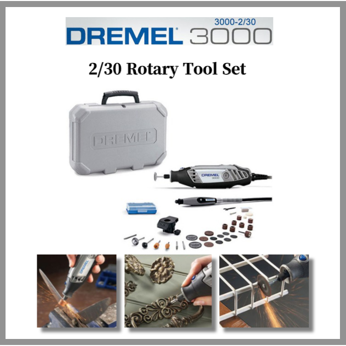 Dremel 3000 2/30 旋轉工具套裝調速小巧多功能旋轉工具