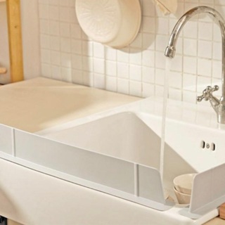 韓國直送 簡約流理台擋水板 廚房擋板水槽擋水板 2色 韓國製造