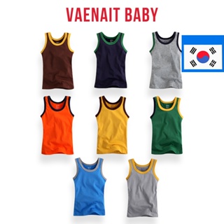 [韓國 Vaenait BABY] 2-9 歲幼兒兒童男孩內衣棉質汗衫無袖背心基本款