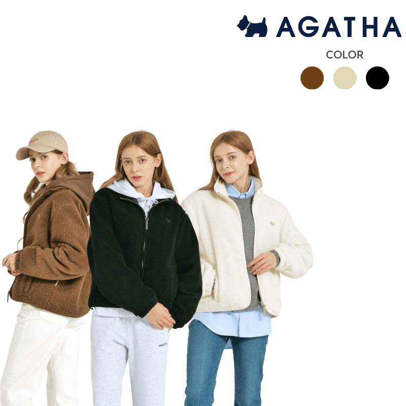 Agatha PARIS-SCOTTIE 小狗皮標小羊皮夾克外套 法國名牌 專櫃正品 熱銷款AGT138-201