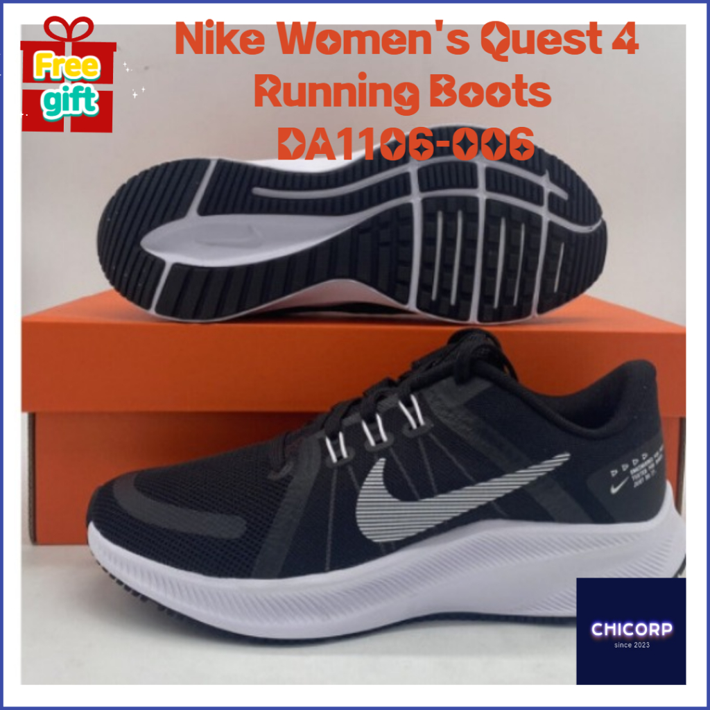 耐吉 耐克女式 Quest 4 跑步靴 DA1106-006