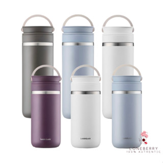 LocknLock Metro 雙蓋保溫杯 355ml／475ml｜長效保冷保溫｜附隱藏提繩｜日常＆外出兩用設計