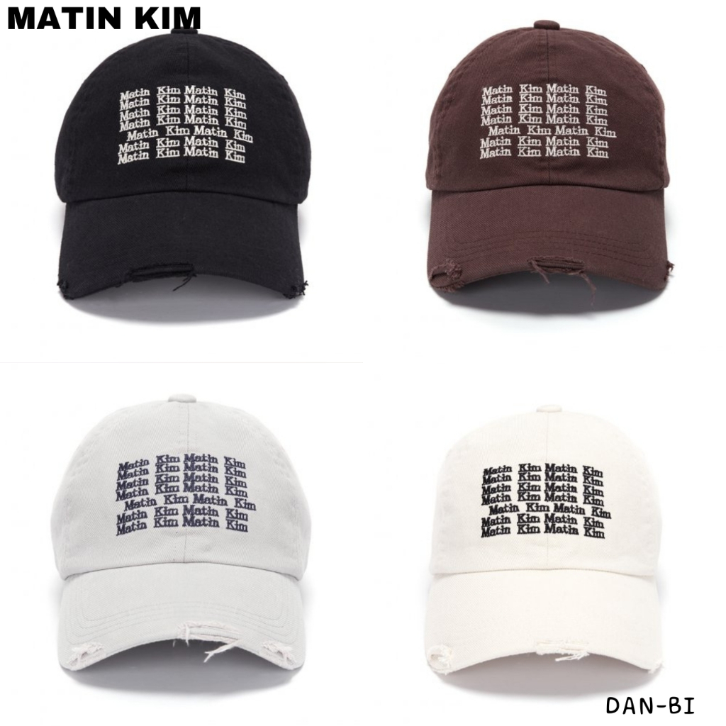 [MATIN Kim] 刻字水洗球帽 - 4 色 / 中性 / 100% 原裝 / 韓國發貨