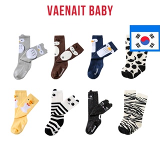 [韓國 Vaenait BABY] 2-7 歲 EvaElvin 防滑幼兒兒童男孩女孩動物兒童高膝襪貓頭鷹