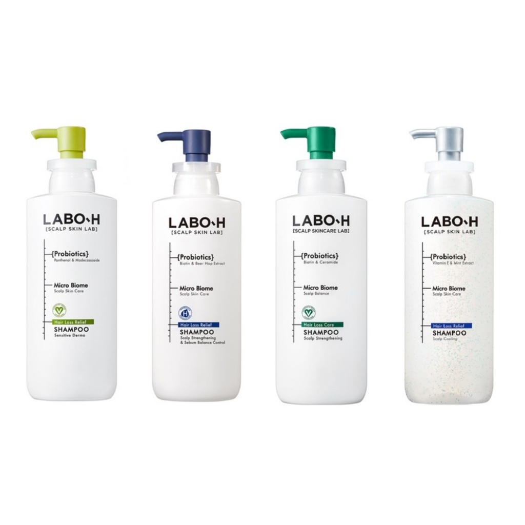 [LABO-H] 益生菌脫髮症狀舒緩洗髮水 / 敏感皮膚 / 頭皮強化 / 皮脂平衡控制 / 頭皮冷卻 / 抗衰老&amp;音量