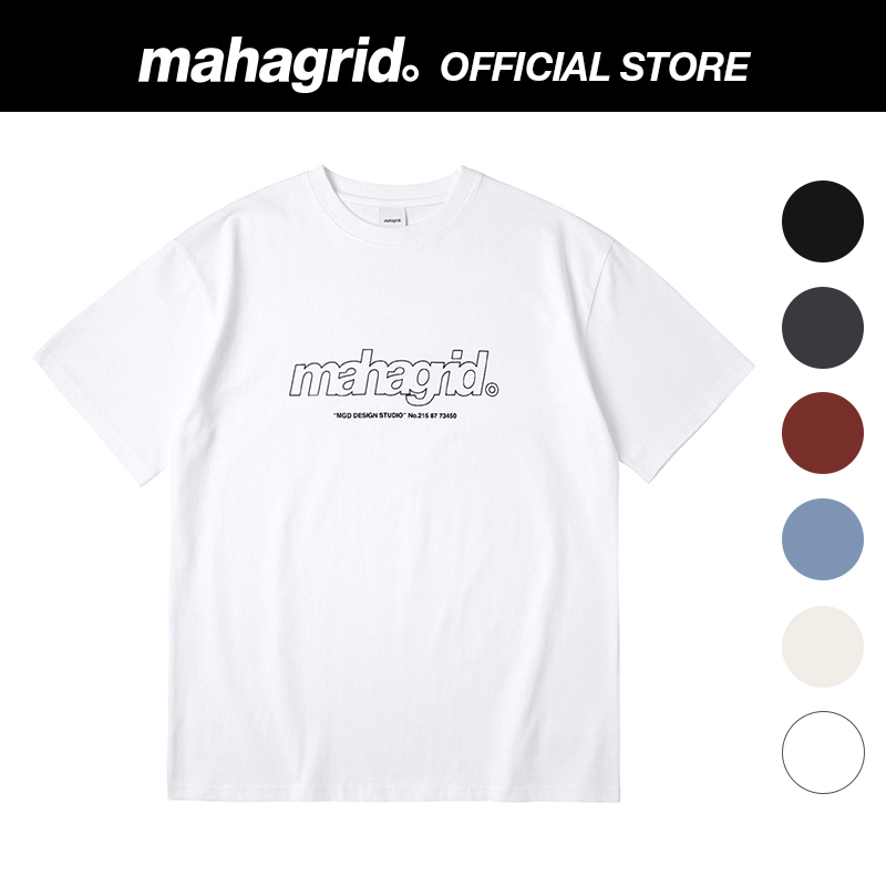 [MAHAGRID] 線框Logo短袖T恤