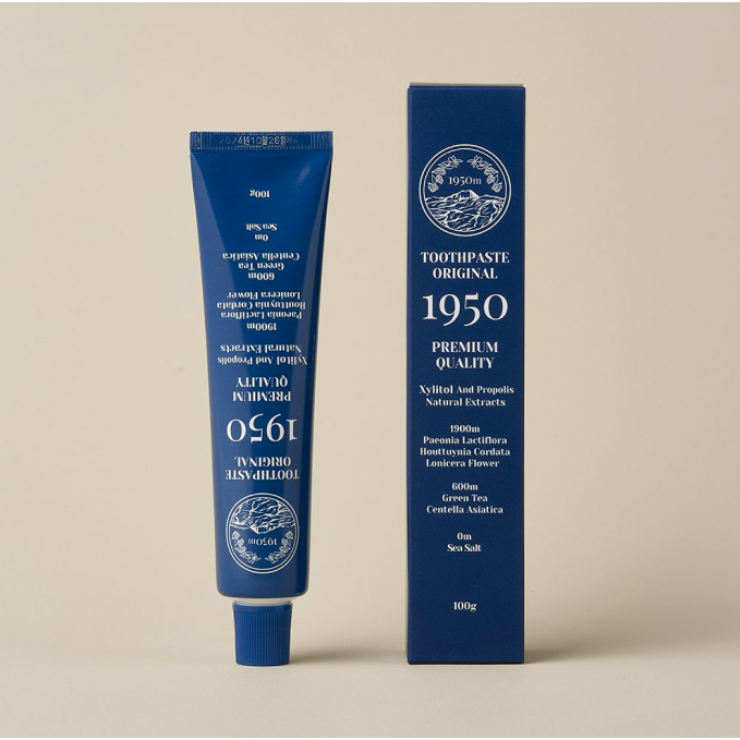 1950 濟州礦物鹽藍有機牙膏