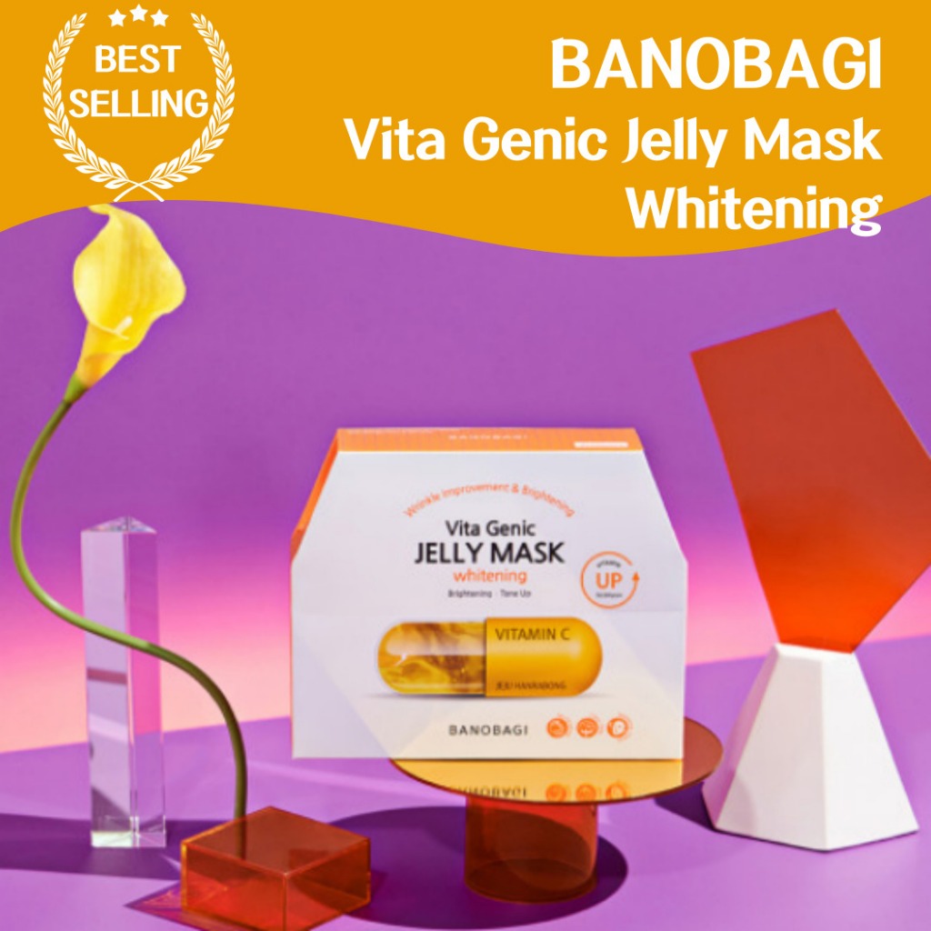 Banobagi Vita Genic Jelly Mask 10 片美白提亮提亮提亮皺紋改善維生素 C 濟州韓拉邦