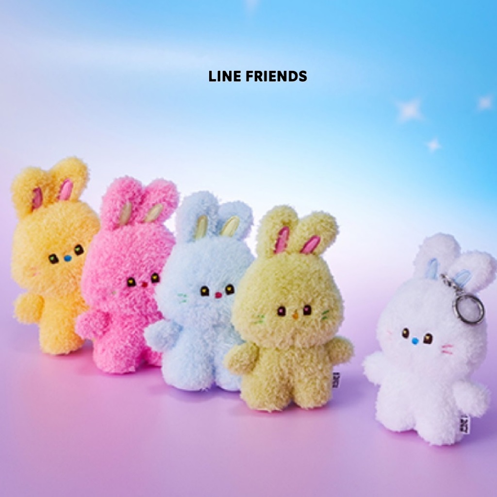 [Line Friends]限量 韓國 Kpop偶像 NewJeans Bunini 兔子毛絨公仔鑰匙扣/吊飾 _ 5色