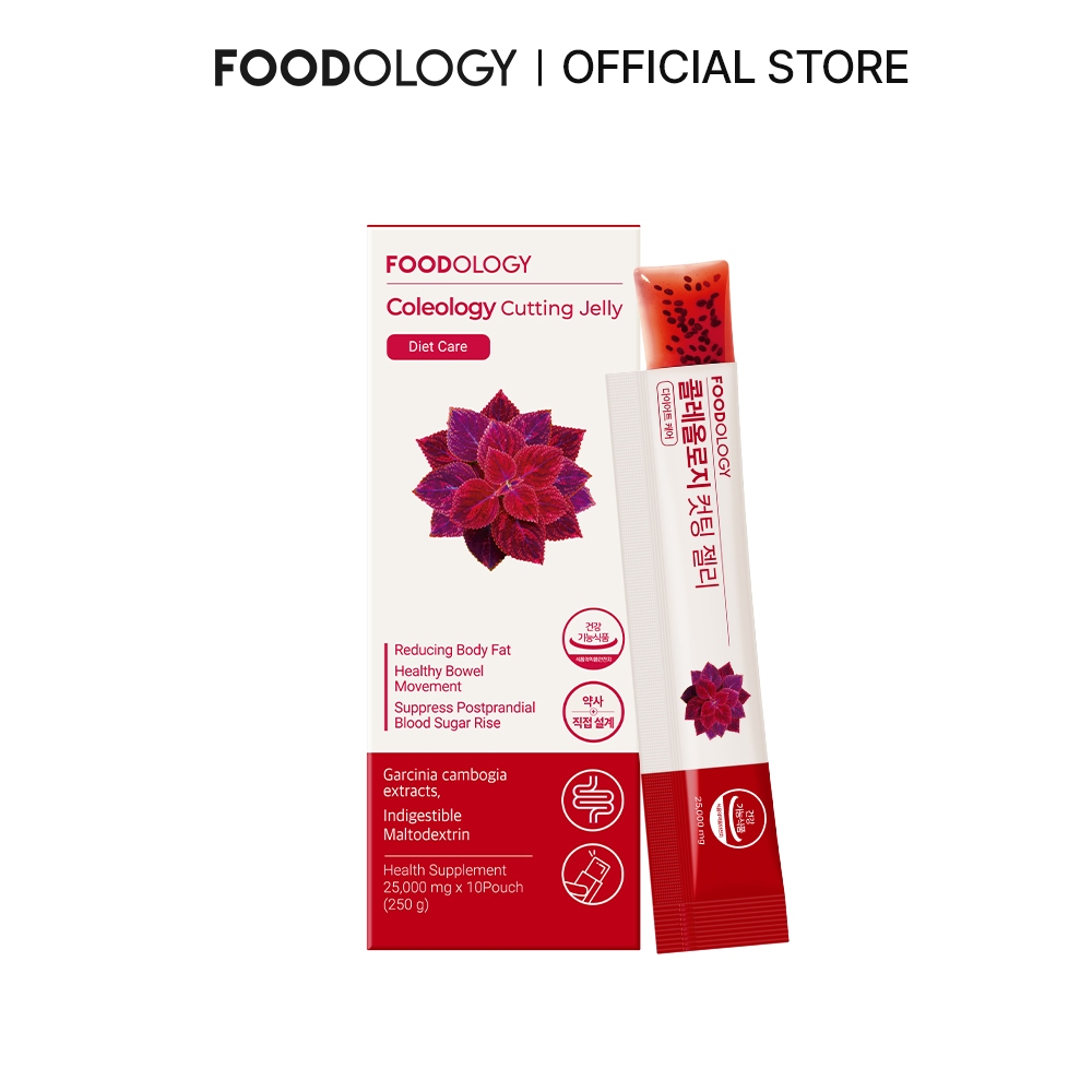 [Foodology] Coleology Cutting Jelly 輕美紅果凍 管理零食 低卡 10入